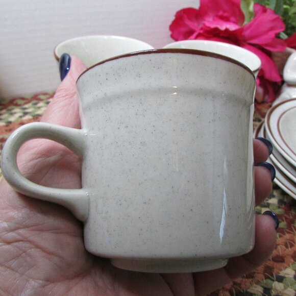 Set of 3 Otagiri Prado Stoneware Cups / Saucers Mid-Century Modern Kitchen Decor - Picture 11 of 12